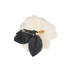 Chanel Vintage Camellia Brooch, &pound;150, Jewellery, White, Silk, Back view