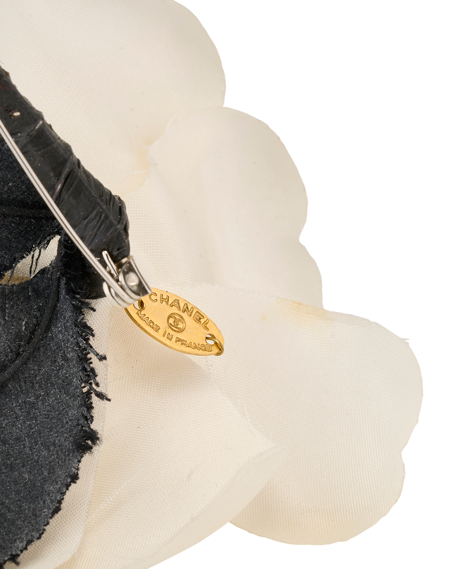 Chanel Vintage Camellia Brooch, &pound;150, Jewellery, White, Silk, Other view