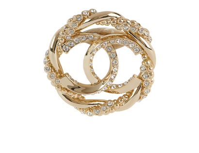 Chanel B23B CC Brooch, front view