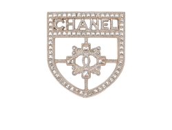 Chanel B16V Embellshed Shield Shape Brooch