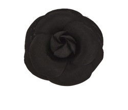 Chanel Camellia XS Brooch, Silk, Black, MIF, 3*