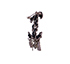 Chanel Crystal Chain CC Charms Brooch, other view