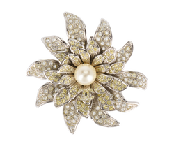 Chanel 05A Embellished Flower Brooch