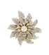 Chanel 05A Embellished Flower Brooch, front view