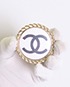 Chanel CC Badge Brooch, front view