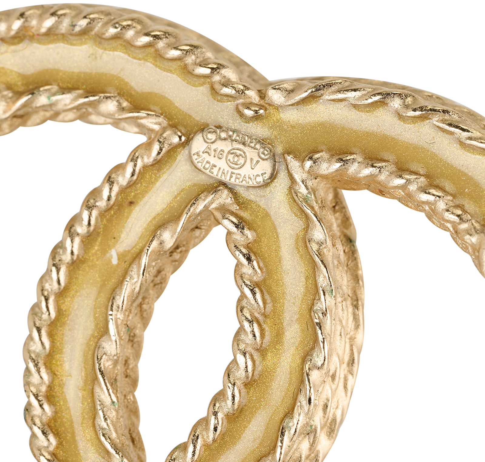 Chanel A16V CC Brooch, &pound;595, Jewellery, Gold, Brass, Other view