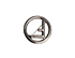 Fendi F Round Brooch, front view