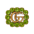 Gucci Jumbo GG Crystals Brooch, front view