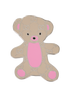 Gucci Teddy Bear Brooch, front view