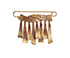 Hermes Ribbon Pin Brooch, front view