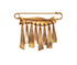 Hermes Ribbon Pin Brooch, back view