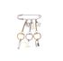 Louis Vuitton Safety Pin LV Charms Brooch, back view