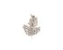 Max Mara Crystal Leaf Pin, front view