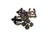 Gripoix Multi Cross Brooch, front view