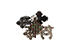 Gripoix Multi Cross Brooch, back view