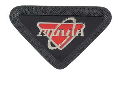 Prada Triangular Logo Pin, front view