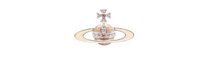 Vivienne Westwood Large Orb Brooch, £70, Accessories, Silver, Silver, Front view