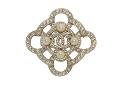 Chanel 15C Crystal CC Brooch