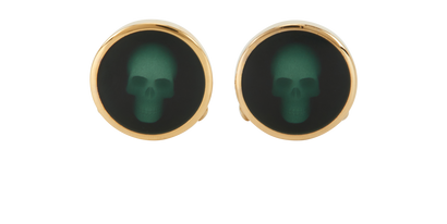 Alexander Mcqueen Skull Cuff Links, front view