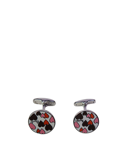 Paul Smith Love Heart Cufflinks, front view