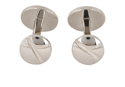Cartier Santos De Cartier Cufflinks, &pound;210, Jewellery, Silver, Sterling Silver, Front view