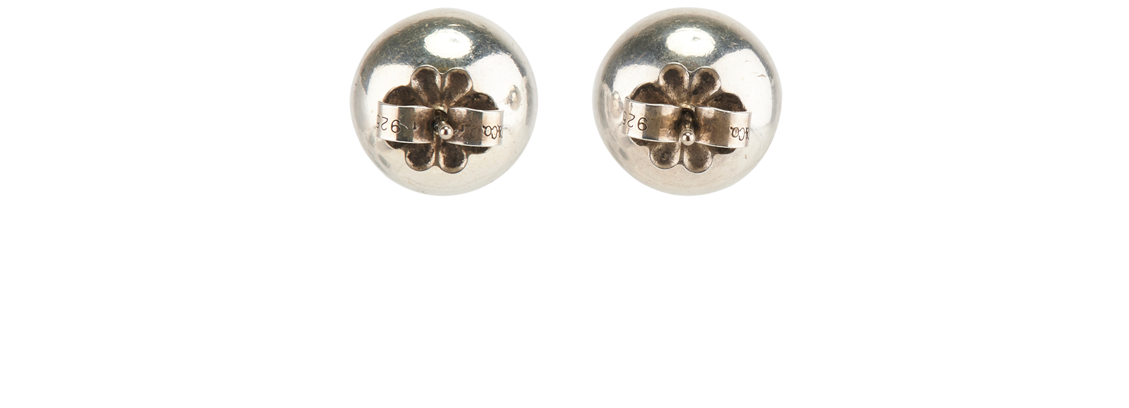 Tiffany & Co HardWear Ball Earrings, &pound;195, Jewellery, Silver, Silver, Back view