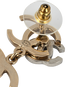 Chanel B21A CC Drop Earrings, &pound;695, Jewellery, Gold, Brass, Other view