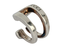 Gucci Stirrup Wrapped Horsebit Ear Cuff, Silver 925, 3*