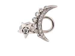 Chanel Comète Lune Single Earring, White Gold/Diamond, MIF, B/C, 3*