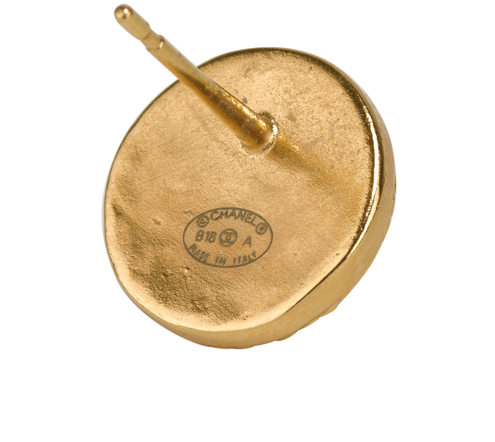 Chanel CC Studs Earrings, &pound;450, Jewellery, Gold, Brass, Other view