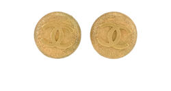 Chanel 94P CC Clip On Earrings, Brass/Gold Plated, 2*