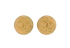 Chanel 94P CC Clip On Earrings, &pound;375, Jewellery, Gold, Yellow Gold Plated, Front view