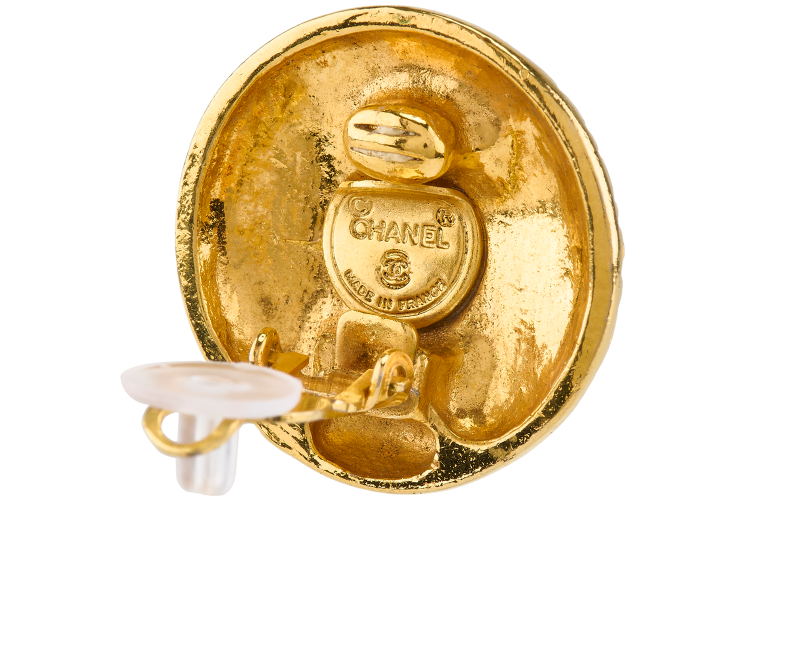 Chanel Coco Mademoiselle Clip On Earrings, &pound;450, Jewellery, Gold, Yellow Gold, Other view