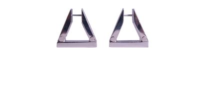 Bottega Veneta Triangle Hoop Earrings, front view