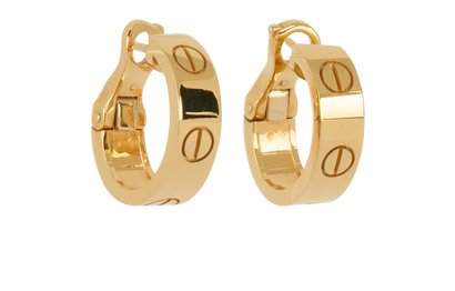 Cartier Love Earrings, £2,500, Jewellery, Gold, Yellow Gold, Front view