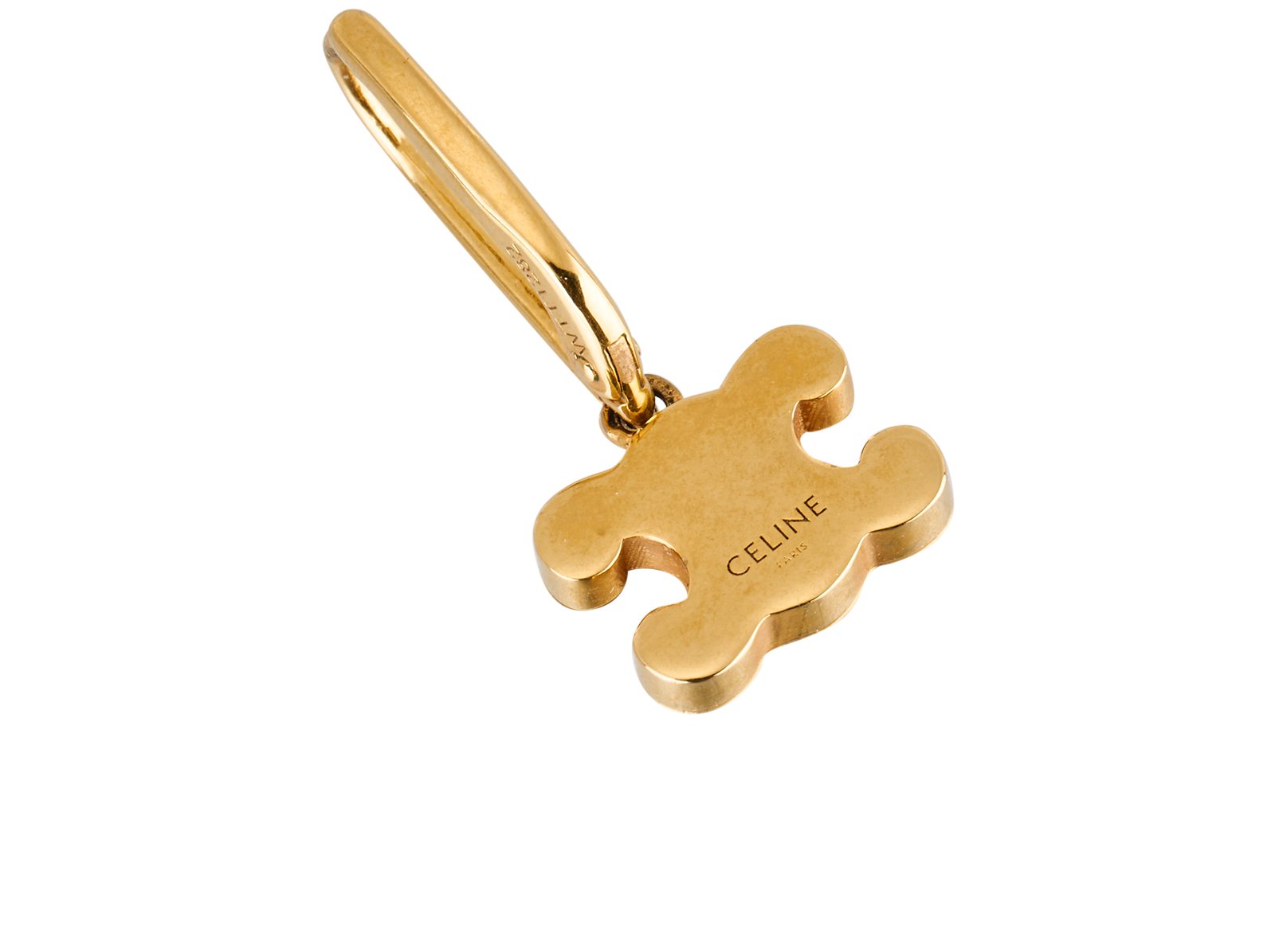 Celine Triomphe Rhinestone Earrings, &pound;350, Jewellery, Gold, Brass, Other view