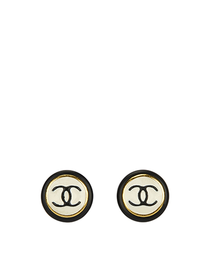 Chanel CC Clip On Earrings 97/A, front view