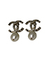 Chanel CC Dangle Earrings, front view