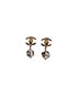 Chanel Pearl Drop Bow Earrings, other view