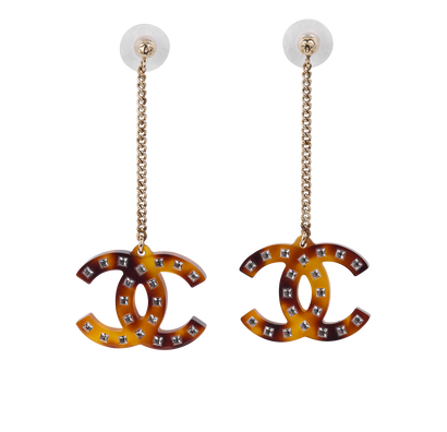 Chanel CC Earrings, front view