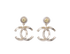 Chanel B23B CC Drop Earrings, back view