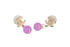 Chanel CC 2018 Bead Drop Earrings, &pound;275, Jewellery, Purple/Silver, Resin, Other view