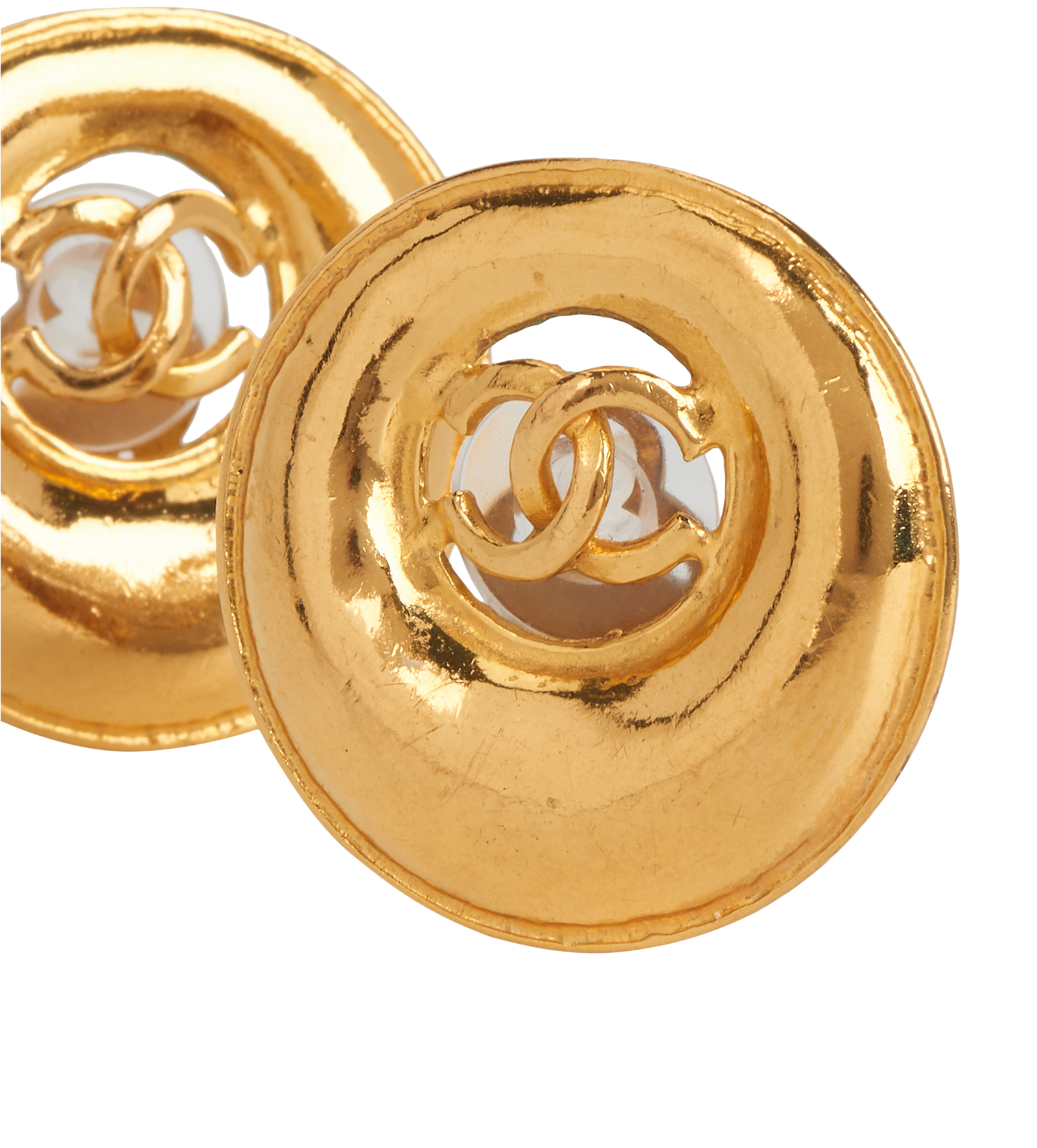 Chanel 93P CC Clip On Earrings, &pound;450, Jewellery, Gold, Brass, Other view