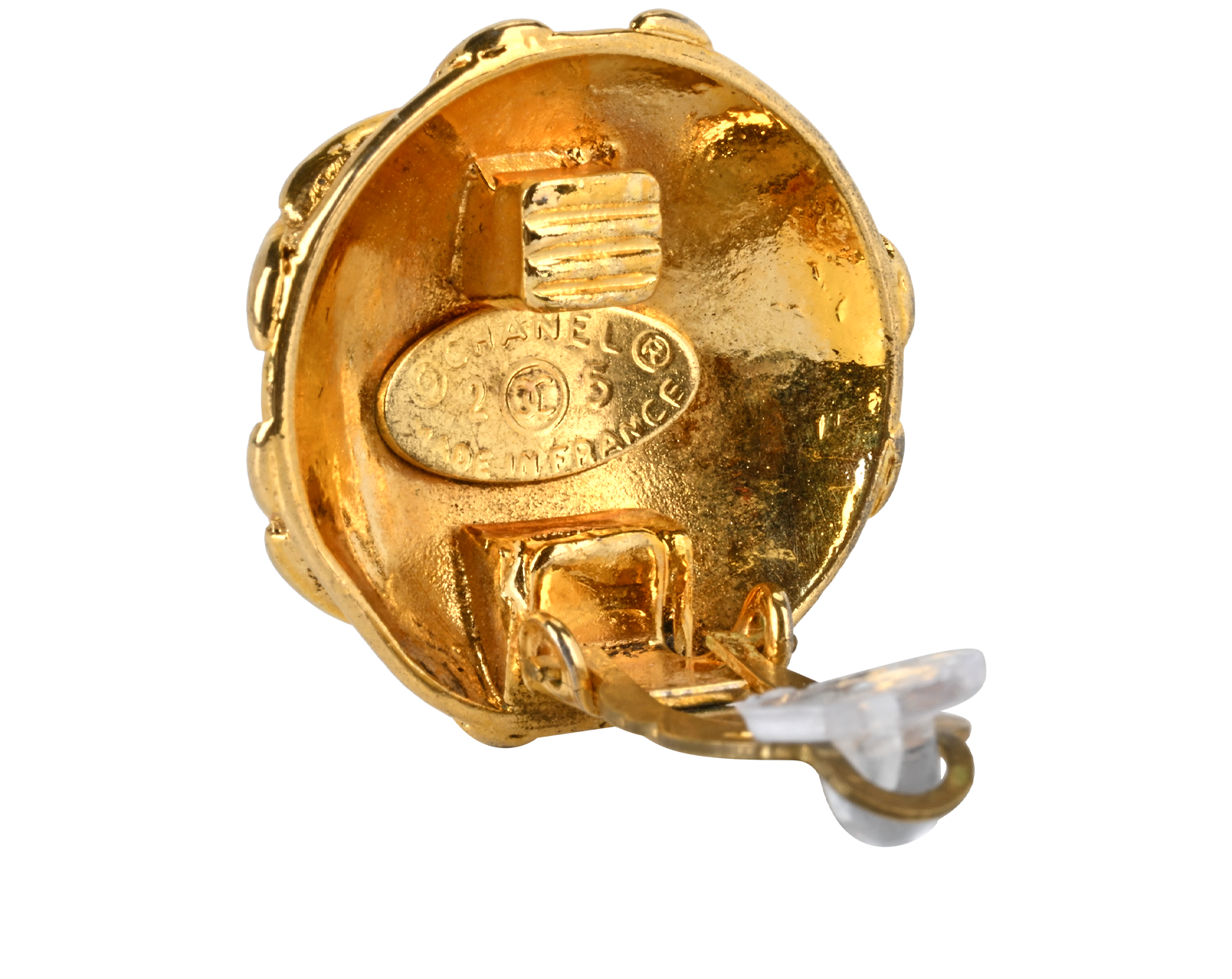 Chanel Vintage CC Clip On Earrings, &pound;550, Jewellery, Gold, Brass, Other view