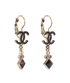 Chanel 15B CC Drop Earrings, front view