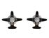 Chanel 16S CC Airplane Earrings, back view