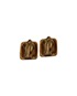 Chanel Vintage Square Earrings, back view