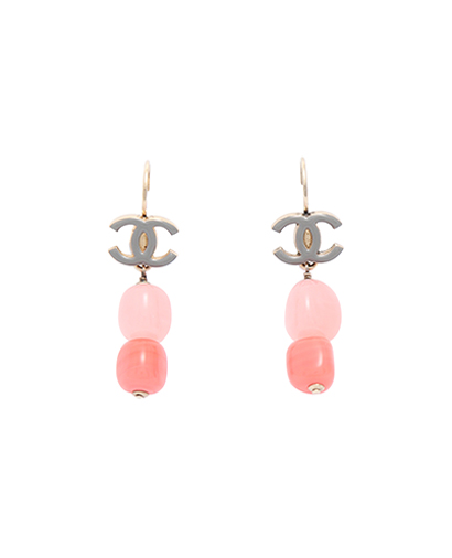 Chanel CC Gem Drop earrings, front view