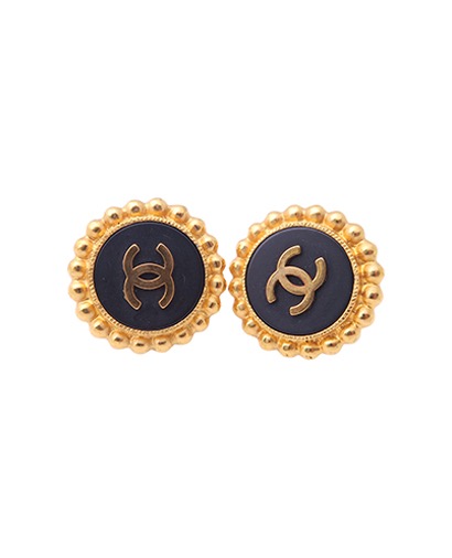 Chanel CC Clip On Earrings, front view