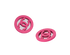 Chanel Vintage 25 CC Round Clip-On Earrings, £395, Jewellery, Pink, Acrylic Plastic, Other view